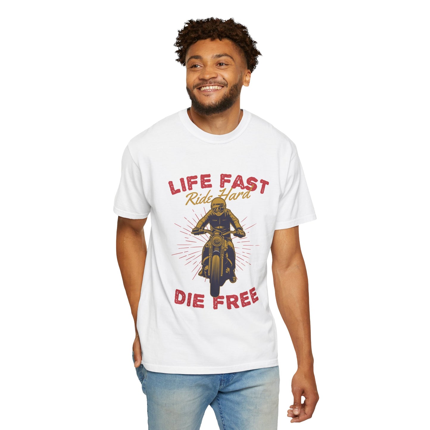 Life Fast - Unisex Garment-Dyed T-shirt