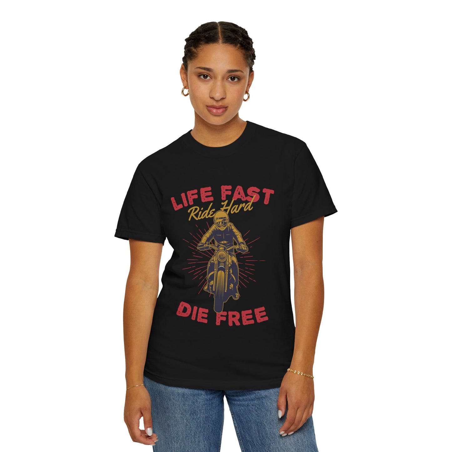 Life Fast - Unisex Garment-Dyed T-shirt