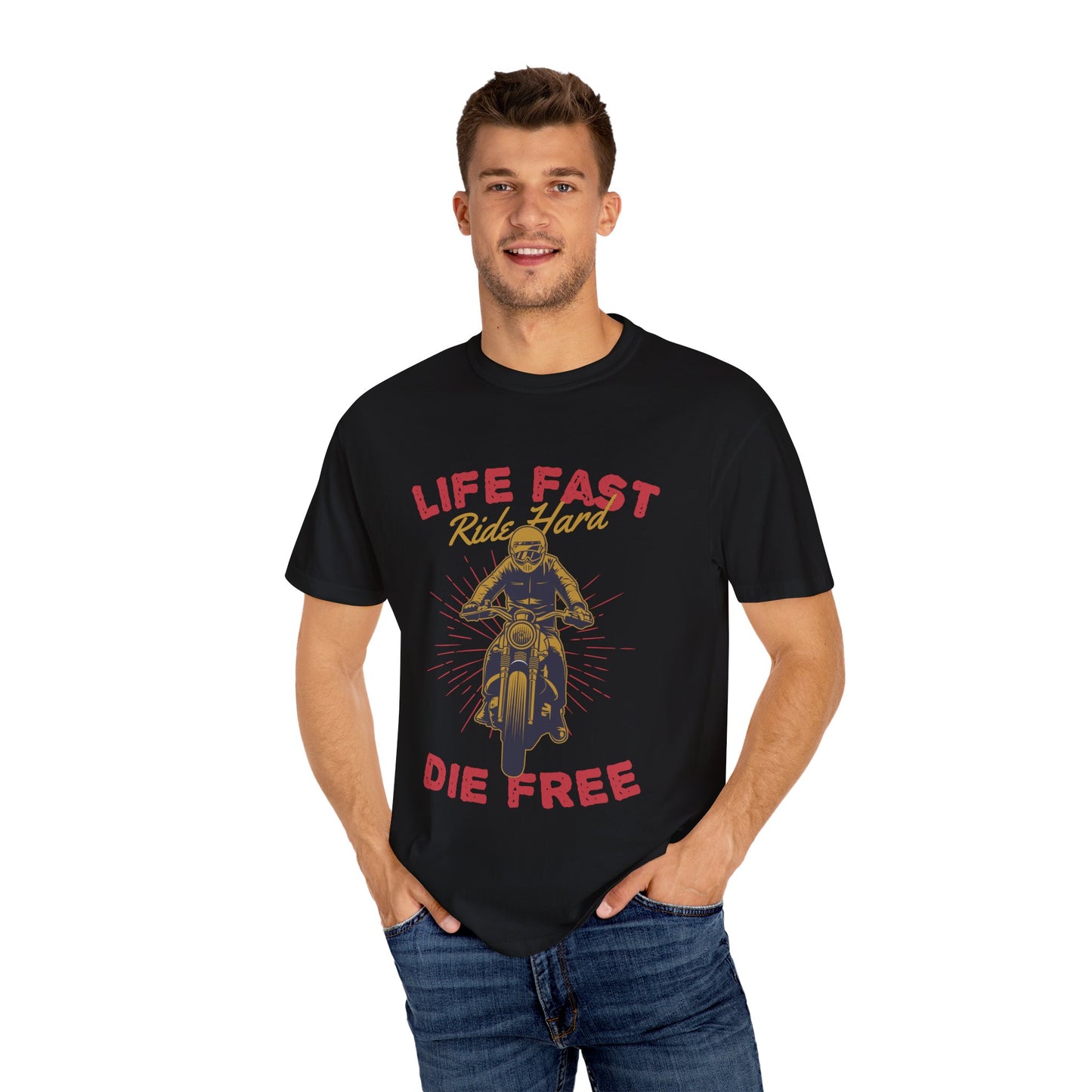 Life Fast - Unisex Garment-Dyed T-shirt