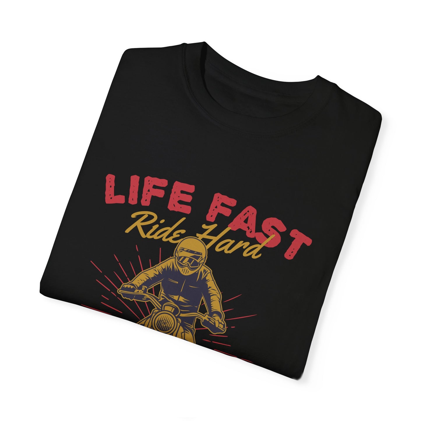 Life Fast - Unisex Garment-Dyed T-shirt